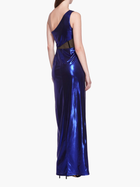 Side Cut-Out Foiled Gown
