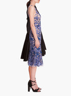 Embroidered Tulle Midi Dress