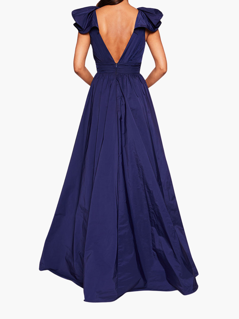 Bow Taffeta Gown
