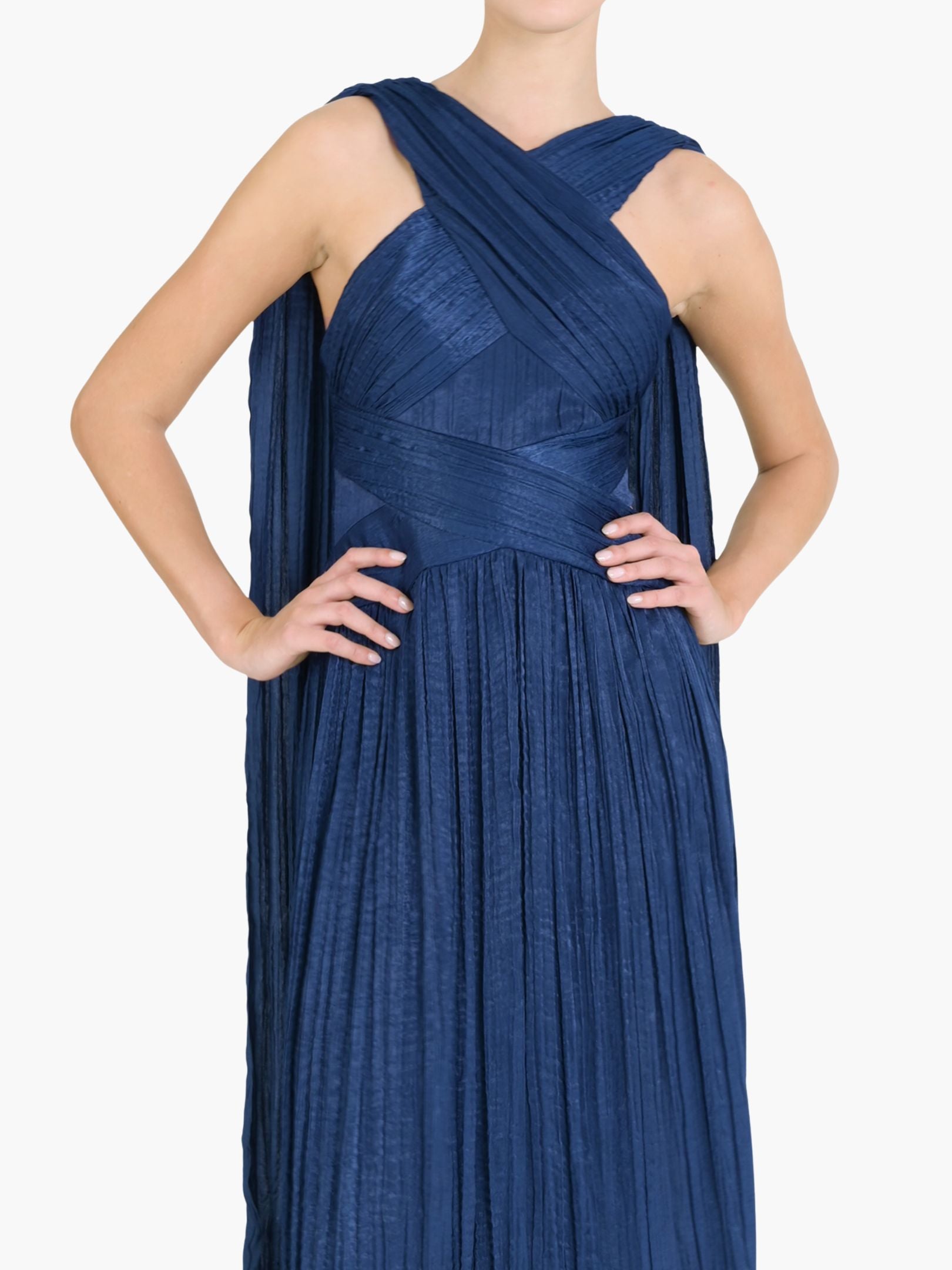 Marchesa Notte Crimped Satin Gown Marchesa Notte Crimped Satin Gown