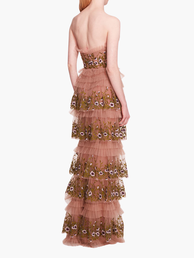 Tiered Terrarium Column Gown