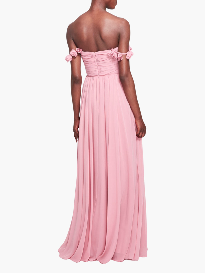 Ravenna Off Shoulder Floral Gown