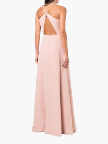 Sessa V-Neck Drape Gown