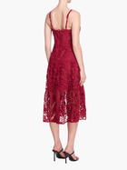 Sleeveless 3D Guipure Lace Midi Dress