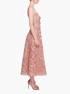 Strapless Corded Midi Dress