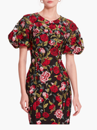 Roses Tulle Midi Dress