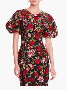 Roses Tulle Midi Dress