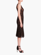 Embroidered Tulle Midi Dress