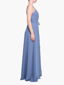Sessa V-Neck Drape Gown