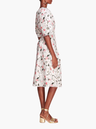 Vintage Aster Floral Print & Lace Midi