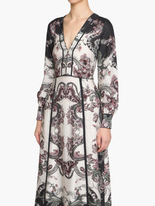 Corded Twill Midi Dress