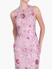 Botanist Bloom Embroidered Fringe Midi Dress