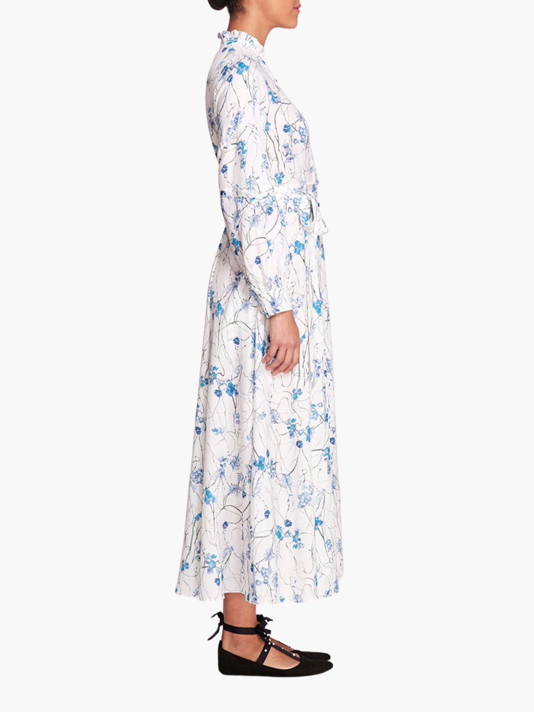 Fiorella Sateen Maxi Shirtdress