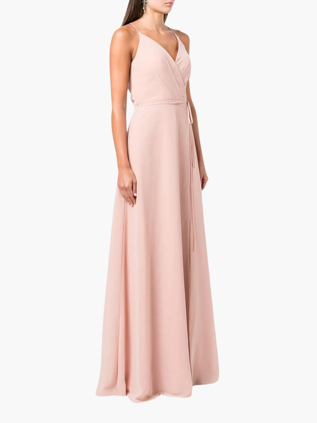 Sessa V-Neck Drape Gown