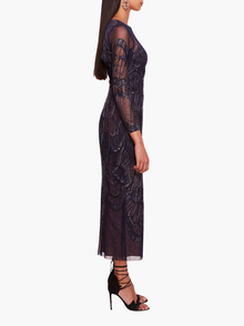 Winged Symphony Midi Dress