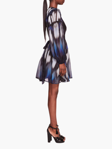 Abstract Viscose Mini Dress