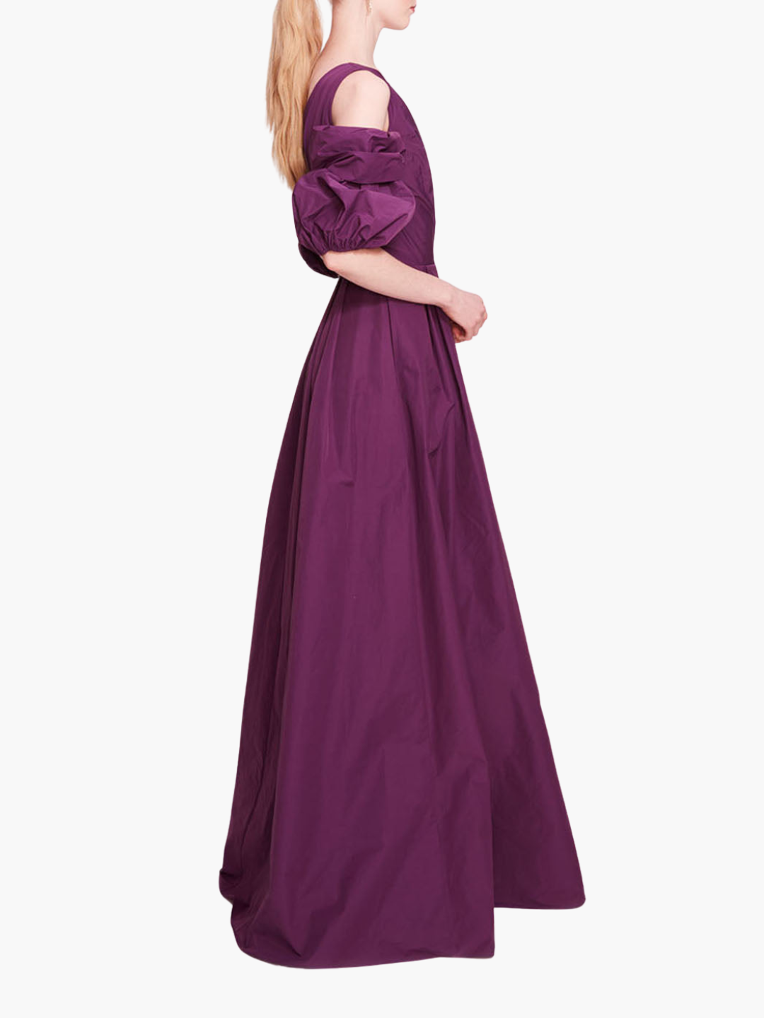 Taffeta Bubble Sleeve Gown