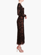 Long Sleeve Corded Midi Dress