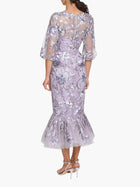Botanist Bloom Embroidered Puff Sleeve Midi Dress