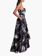 Strapless Floral Gown