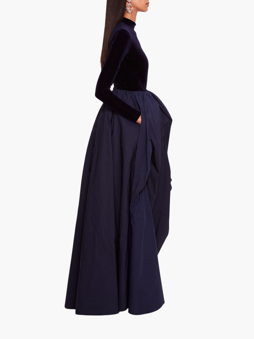 Velvet Taffeta Gown