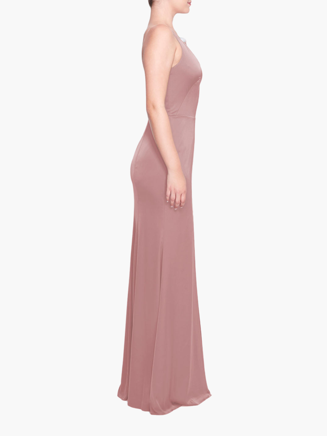 Emilia Charmuse Deep V Gown