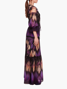 Abstract Viscose Maxi Dress