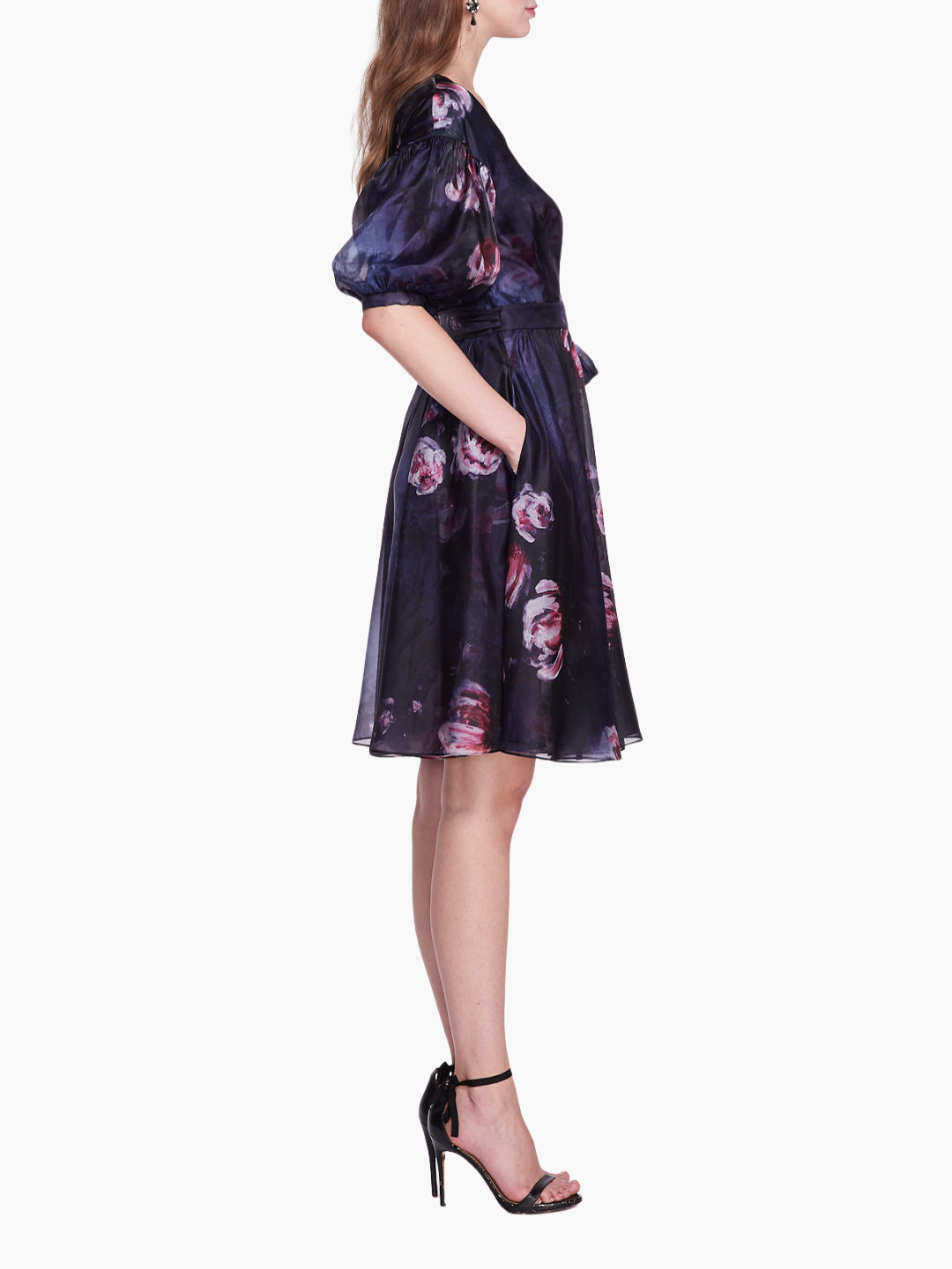 Soft Organza Wrap Mini Dress