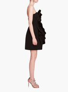 Rosette Taffeta Mini Dress
