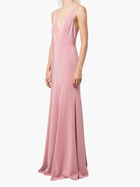Crema Deep V Gown