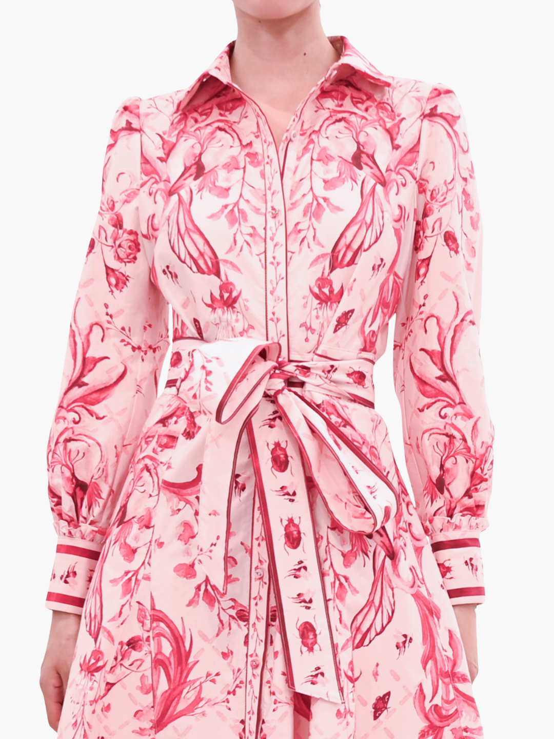 Cotton Poplin Collared Shirtdress