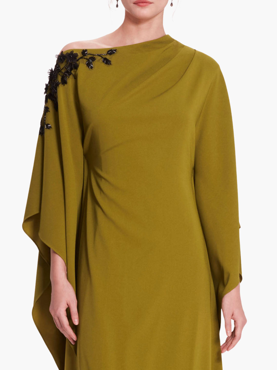 Embroidered Draped Kaftan