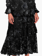 Diantha Dress Ruffle Burnout Satin Midi Dress
