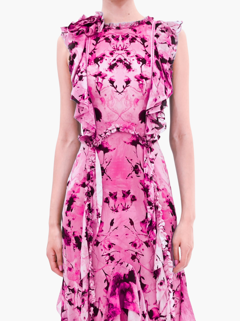 Printed Georgette Gown