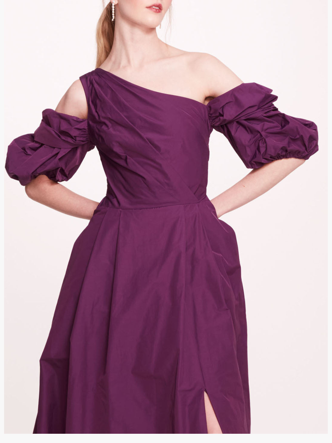 Taffeta Bubble Sleeve Gown