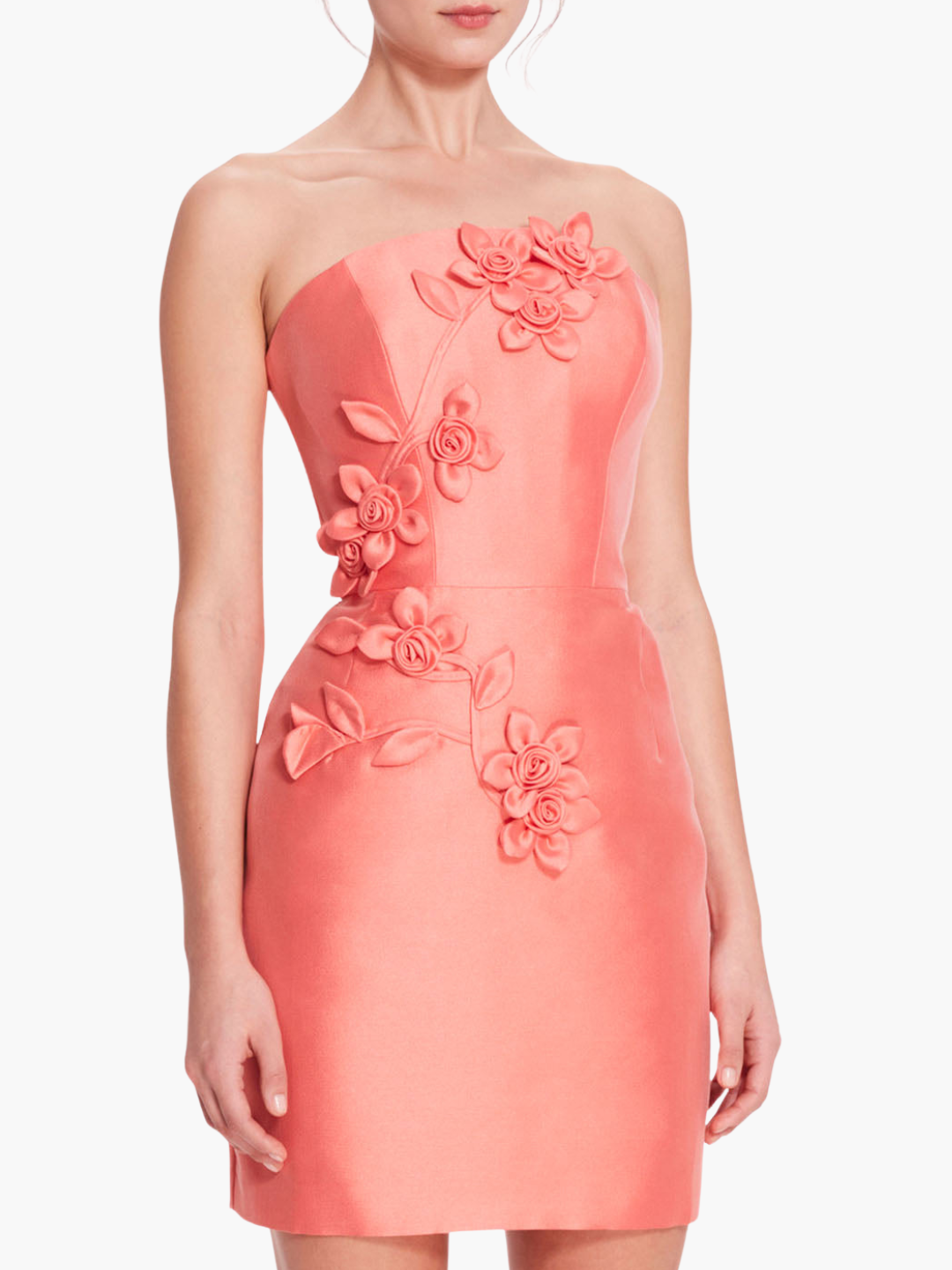 Floral Mikado Mini Dress