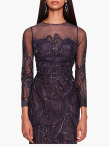 Winged Symphony Midi Dress