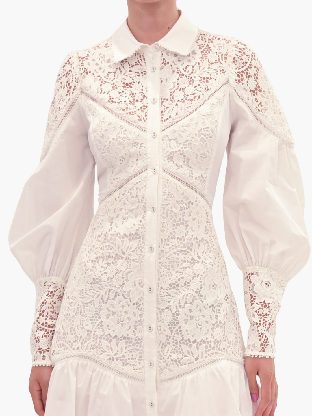 Lace Guipure Mini Dress