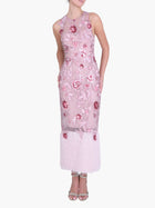 Botanist Bloom Embroidered Fringe Midi Dress