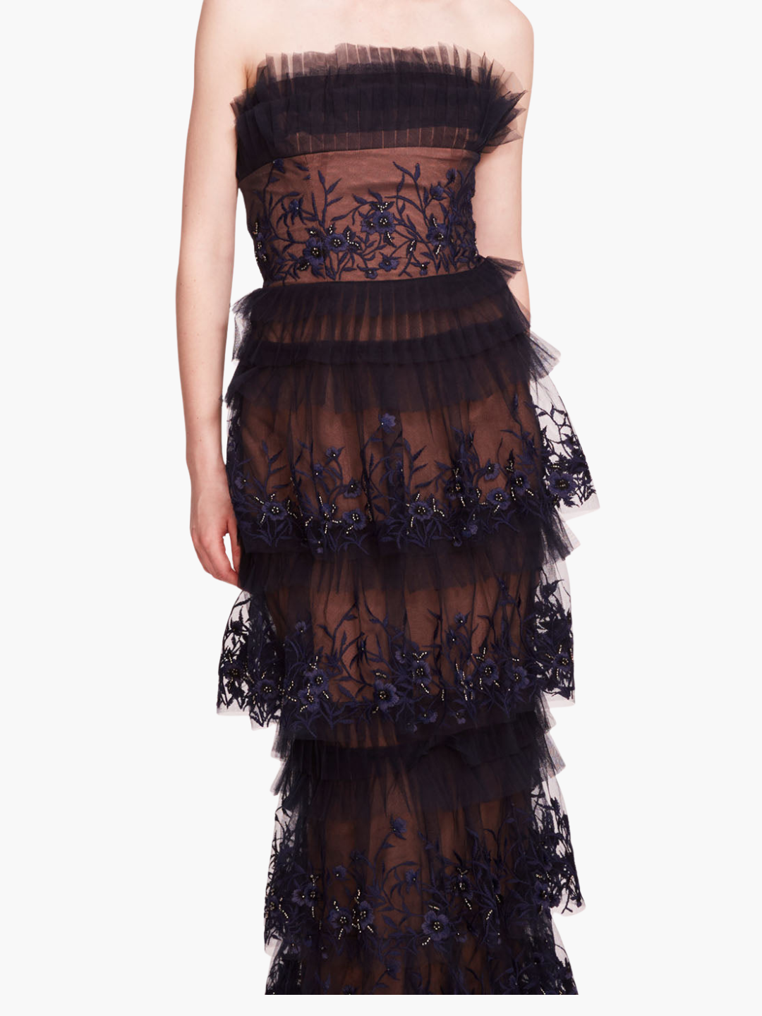 Tiered Terrarium Column Gown