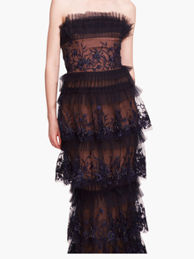 Tiered Terrarium Column Gown