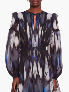 Abstract Viscose Mini Dress