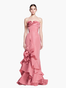 Couture Icons Draped Floral Gown