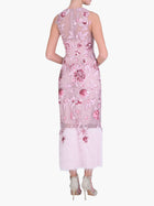 Botanist Bloom Embroidered Fringe Midi Dress