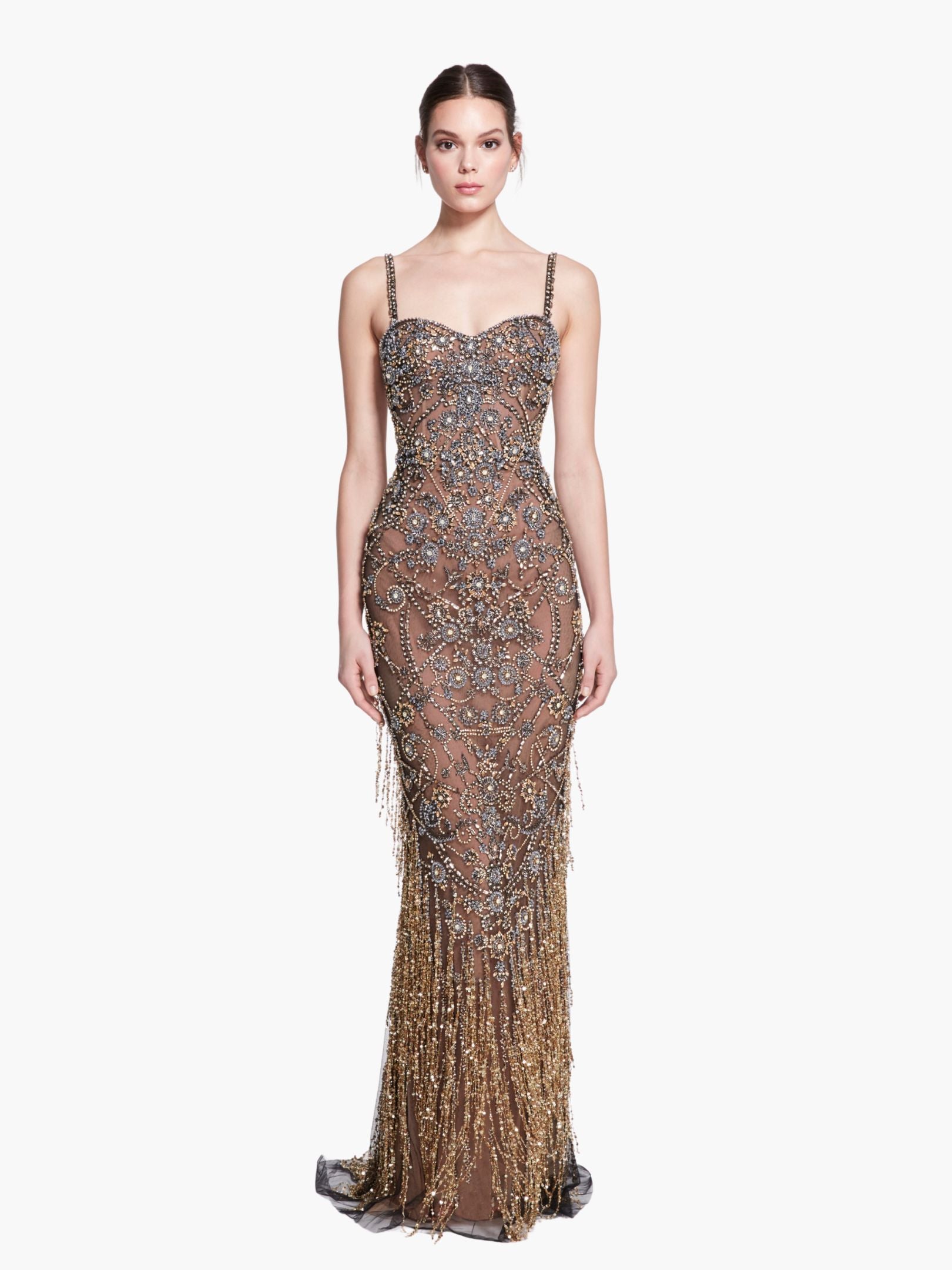 Couture Icons Crystal Threadwork Gown