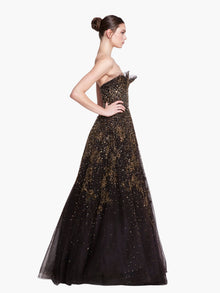 Couture Icons Crystal Flower Embroidery Gown