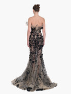 Couture Icons Textured Embroidery Tulle Gown