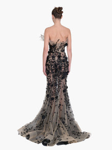 Couture Icons Textured Embroidery Tulle Gown