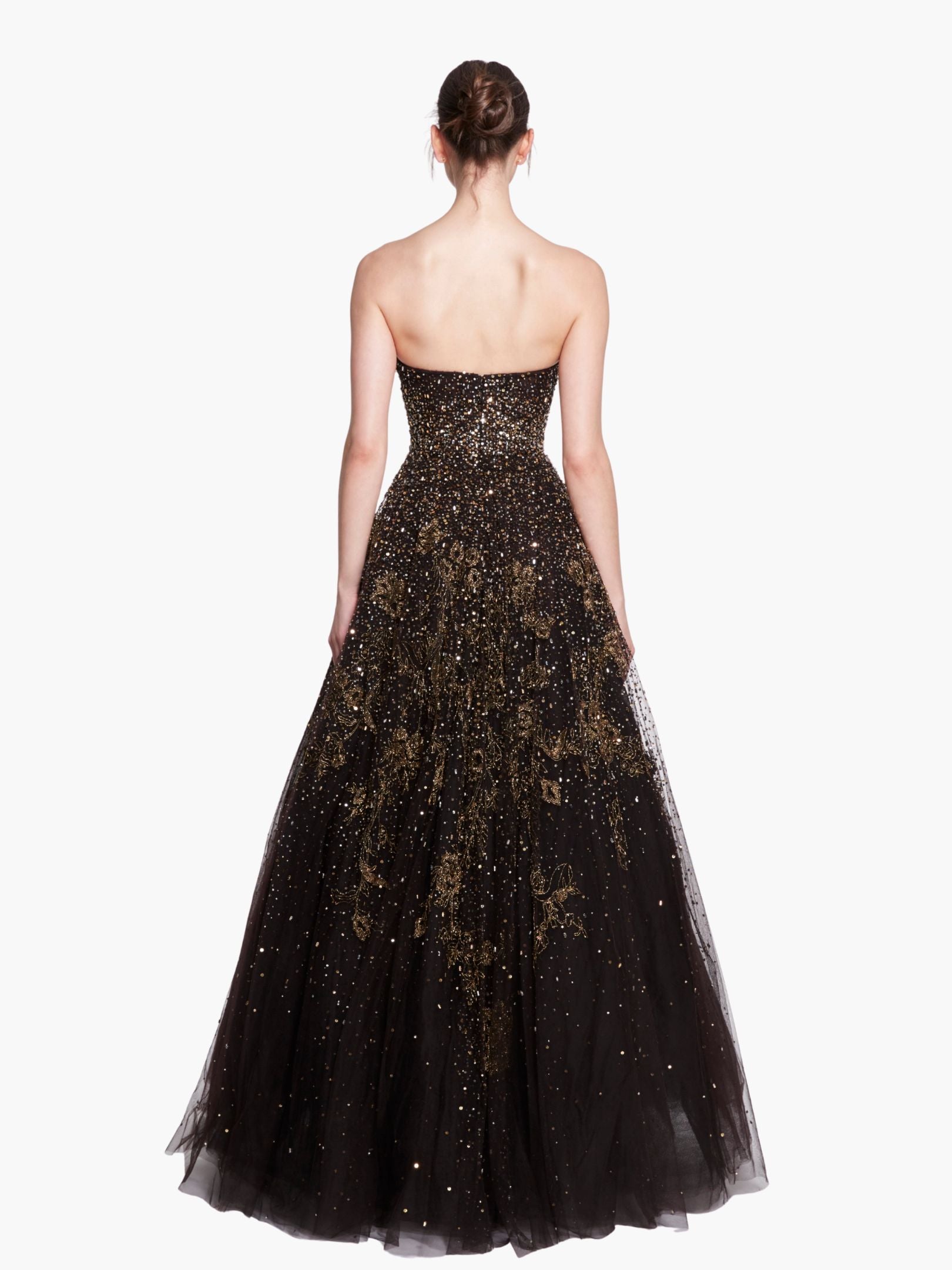 Couture Icons Crystal Flower Embroidery Gown