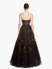 Couture Icons Crystal Flower Embroidery Gown